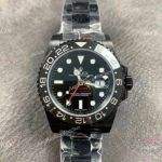 GS Factory Rolex Blaken GMT-Master II 40 Swiss 2824 Watch DLC Black New Single Red